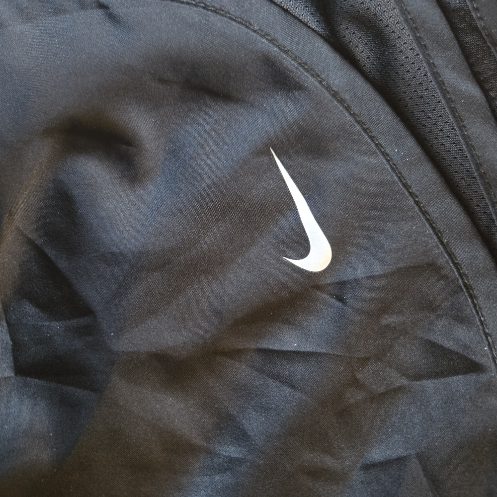 Nike Women’s Black Athletic Running Shorts with White Swoosh - Picture 4 of 5